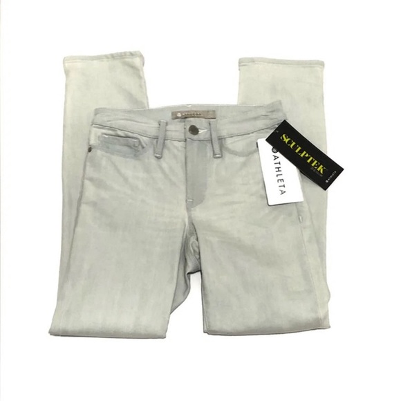 NWT Athleta Sculptek Skinny Glacier Crop Jeans - Picture 2 of 11